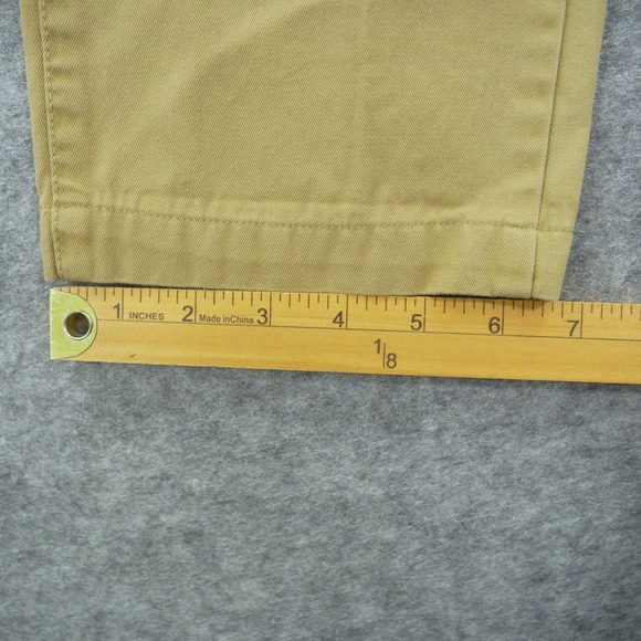 Acne Pants Mens 29 Beige Khaki Chino Roc Twill Flat Front Mid Rise Zip Fly - Picture 12 of 12